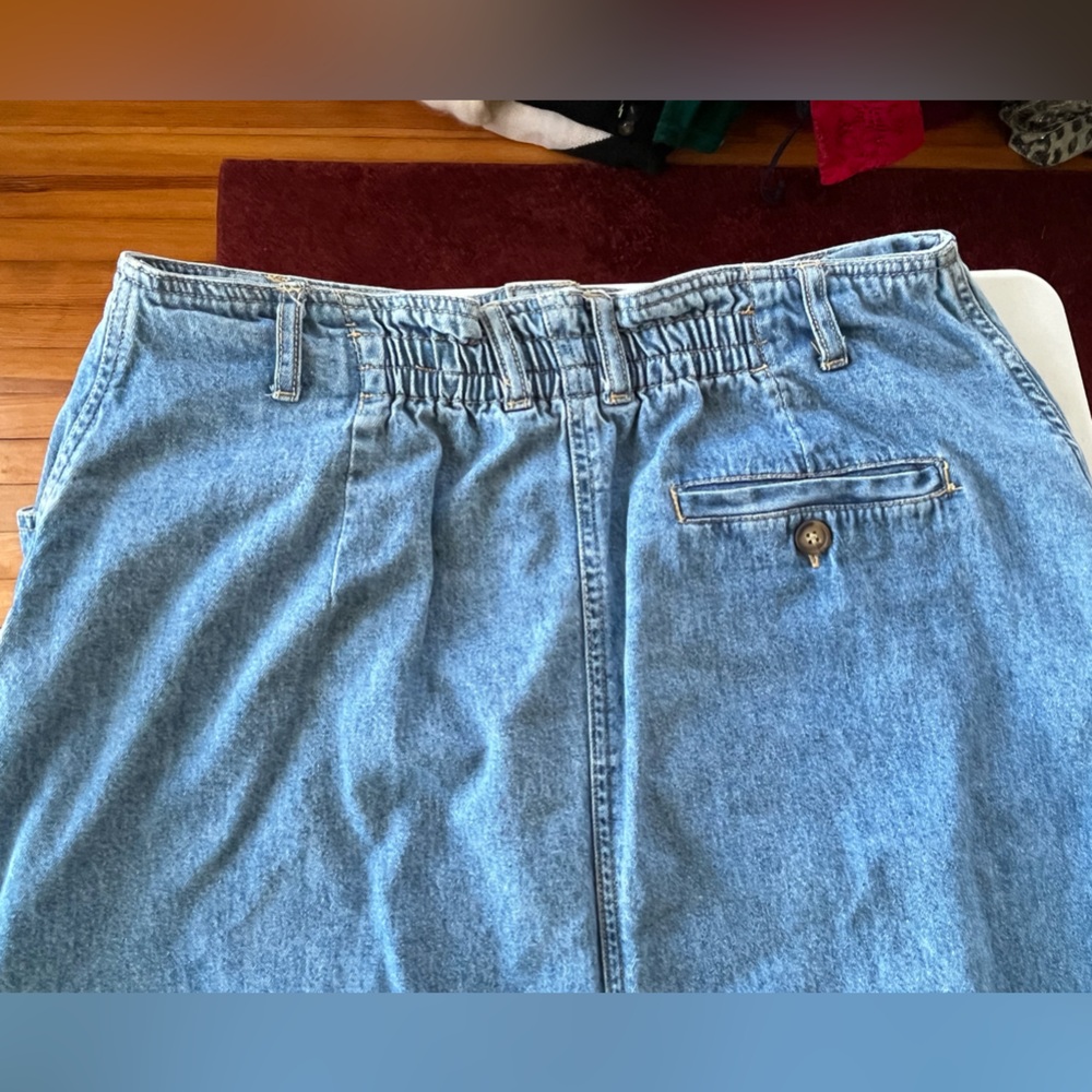 Gloria Vanderbilt Denim Button-Down Long Pencil Skirt - Picture 8 of 13